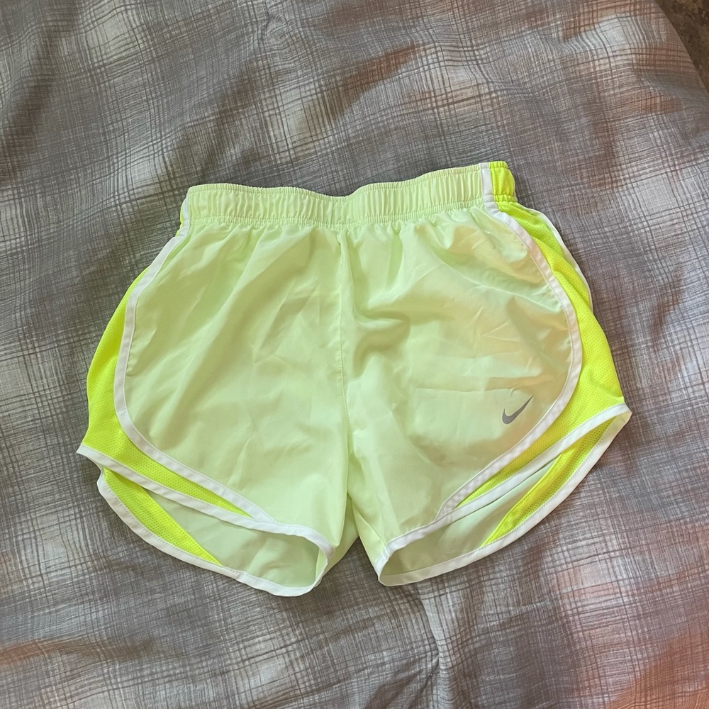 neon yellow nike shorts